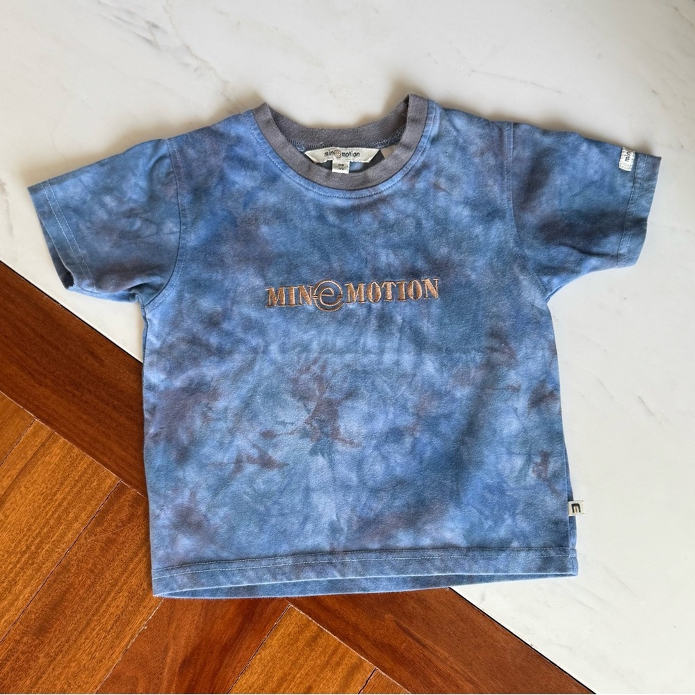 Minemotion  Blue Kids Boys Tee  T-Shirt Top Size 3 Years